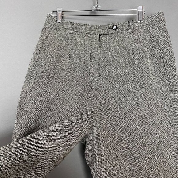 Vintage Larry Levine Slacks Women High Waisted Trousers Woven Office Retro Style - Picture 12 of 14